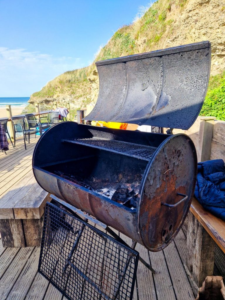 The barbecue at The Cove in Hayle